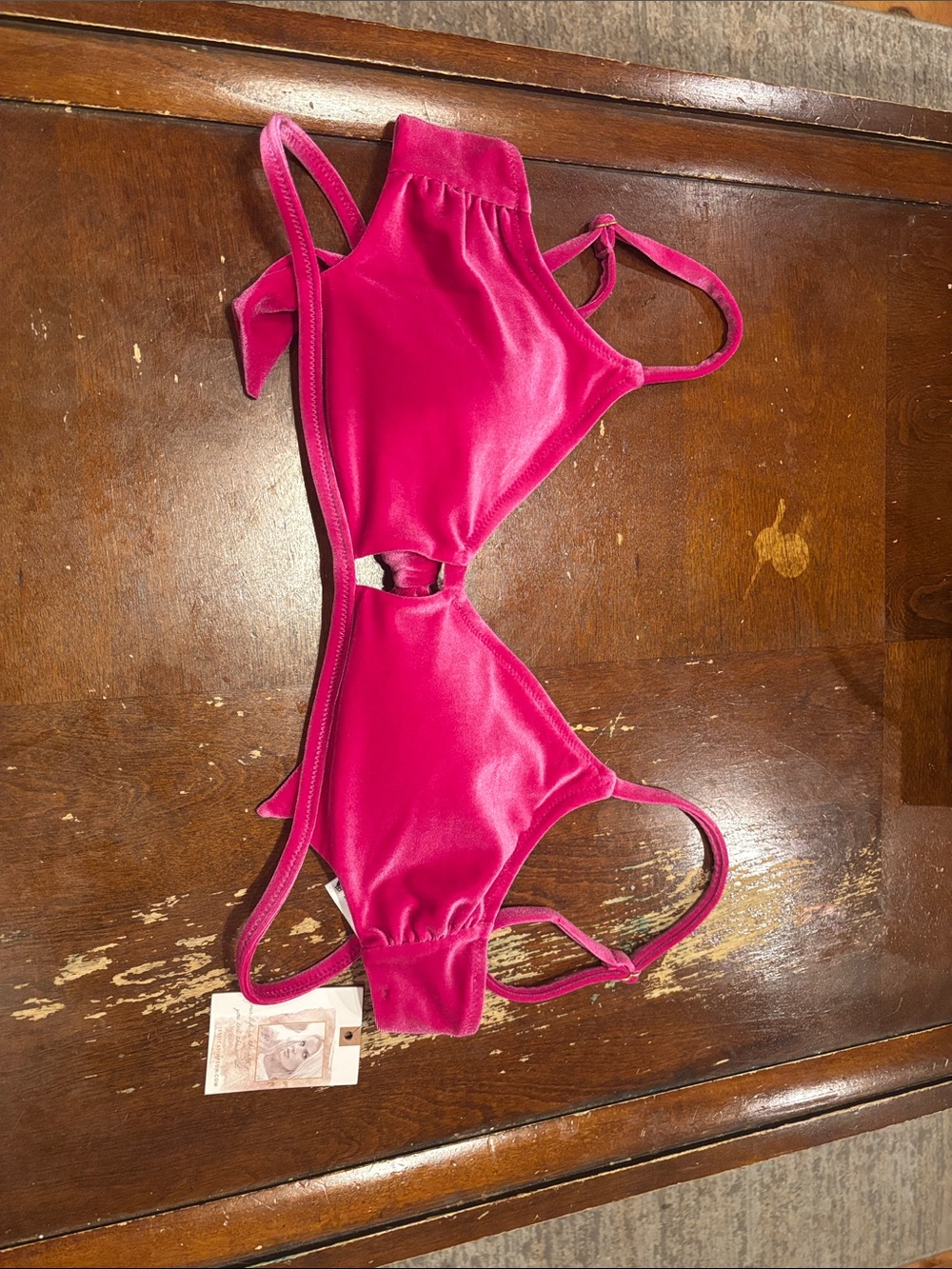 Jessica Simpson Velvet Swim Bikini Top